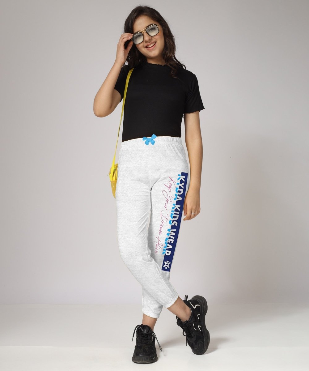 Girls Printed Joggers with Bow – Pack of 3 - KYDA ONLINE STORE