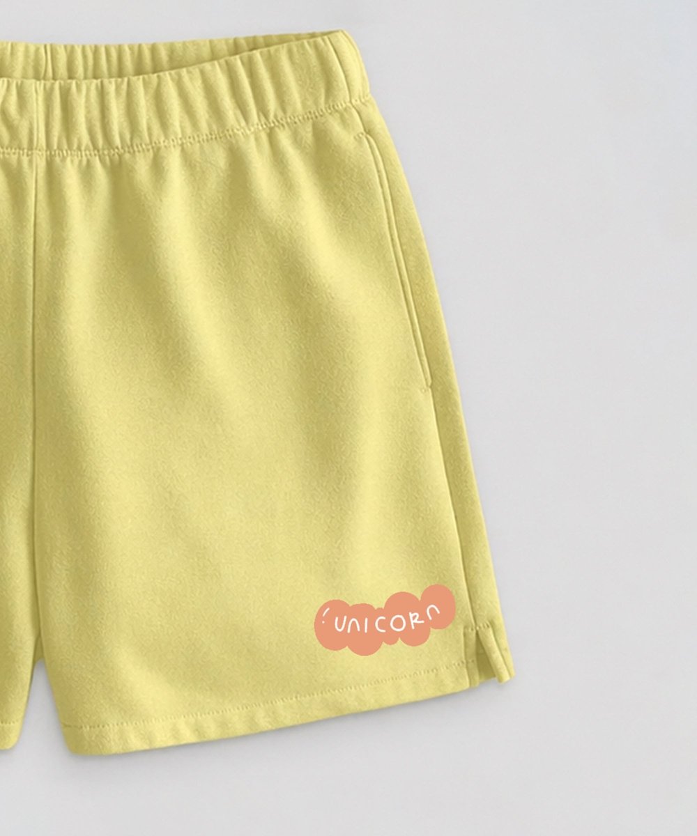 Girls Elastic Waist Flare Crop Top & Shorts Set - KYDA ONLINE STORE