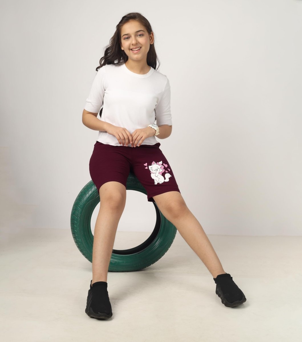Girls Printed Shorts With Bow - Pack of 3 - KYDA ONLINE STORE