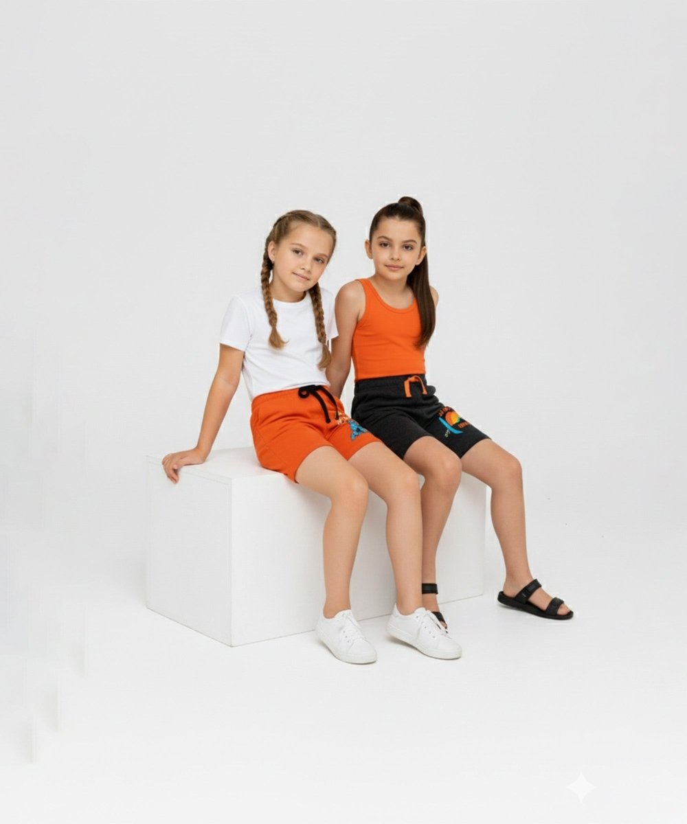 Girls Summer Printed Shorts – Pack of 2 - KYDA ONLINE STORE