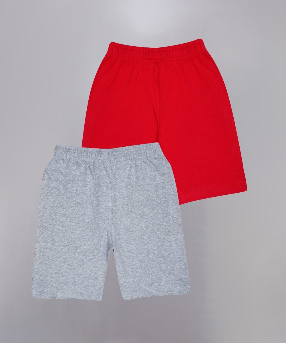 Unisex Printed Shorts – Red, Melange - KYDA ONLINE STORE