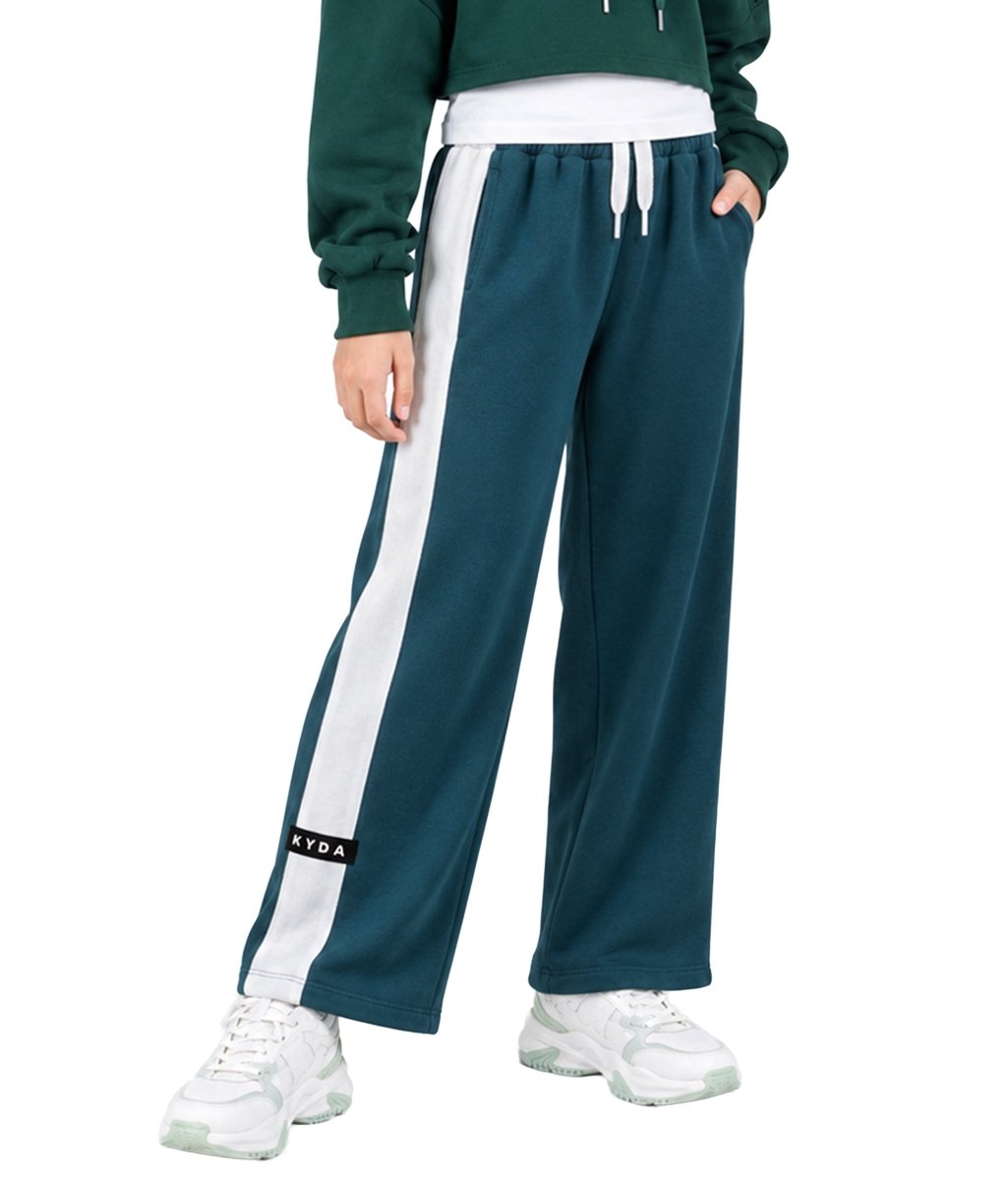 Girls Cotton Wide-Leg Pants | Drawstring Waist - KYDA ONLINE STORE