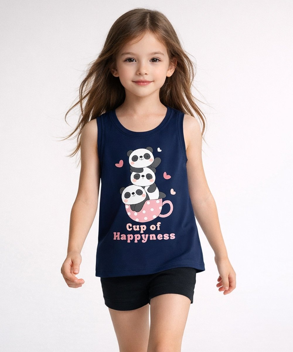 Girls Floral Printed Sleeveless Tees | Pack of 3 - KYDA ONLINE STORE