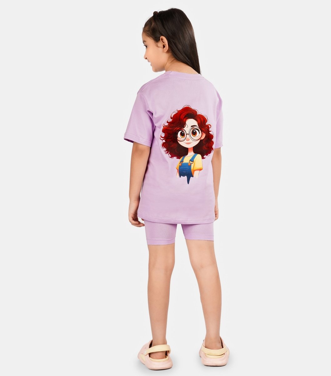 Girls Co-ords : Life is Good | Purple - KYDA ONLINE STORE
