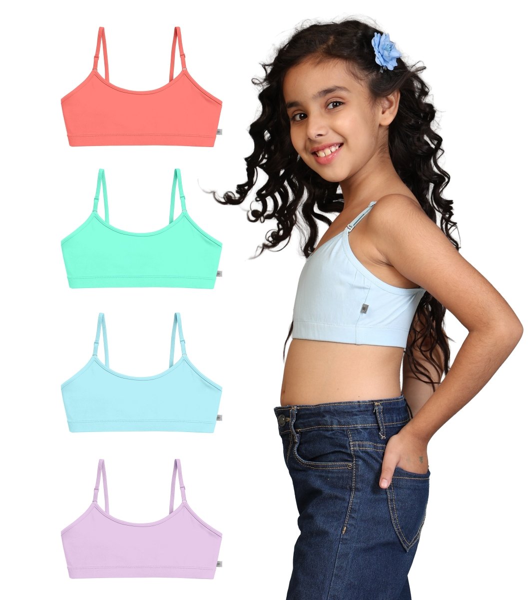Girls Pre-Teen Beginner Bra | Pack of 4 - KYDA ONLINE STORE