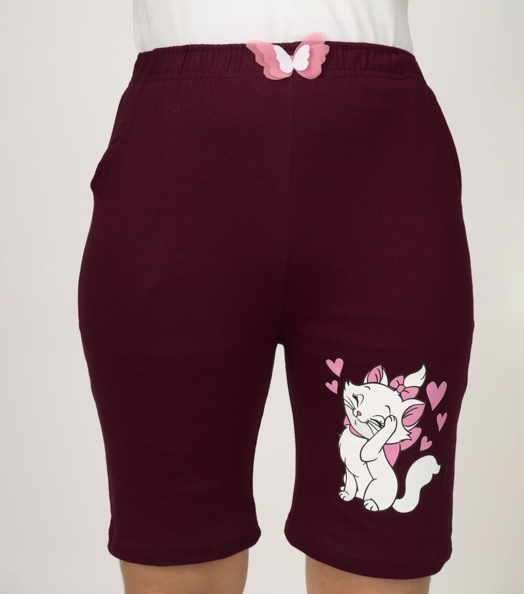 Girls Printed Shorts With Bow - Pack of 3 - KYDA ONLINE STORE