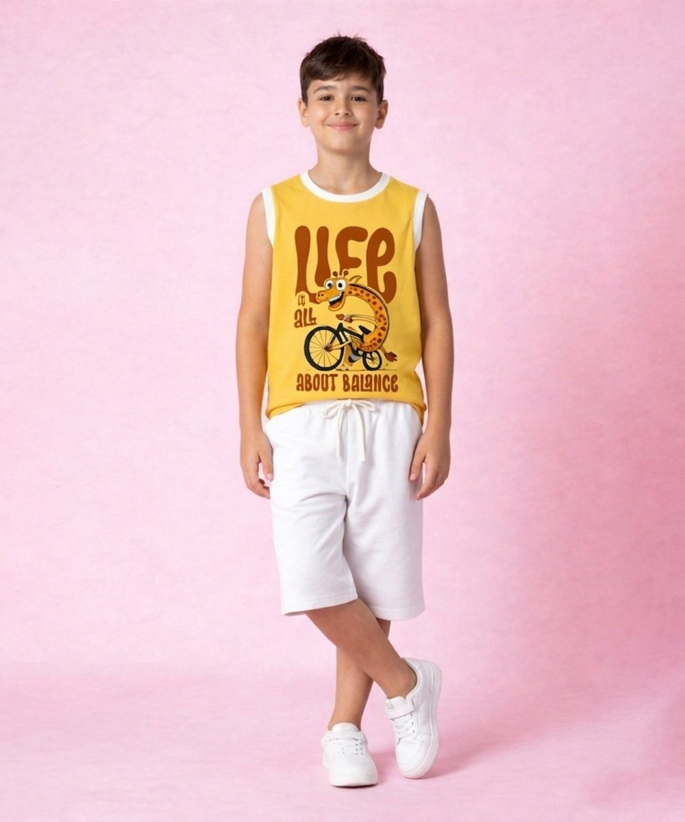 Boys Printed Summer Vest | Pack of 5 - KYDA ONLINE STORE