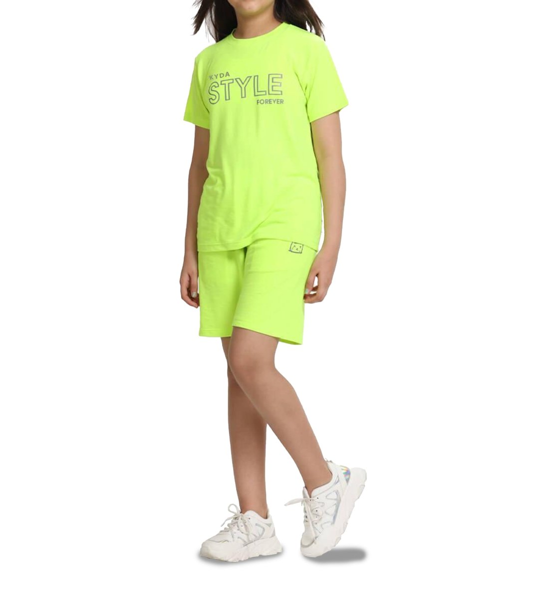 Girls Printed Co-ord Set | Neon - KYDA ONLINE STORE