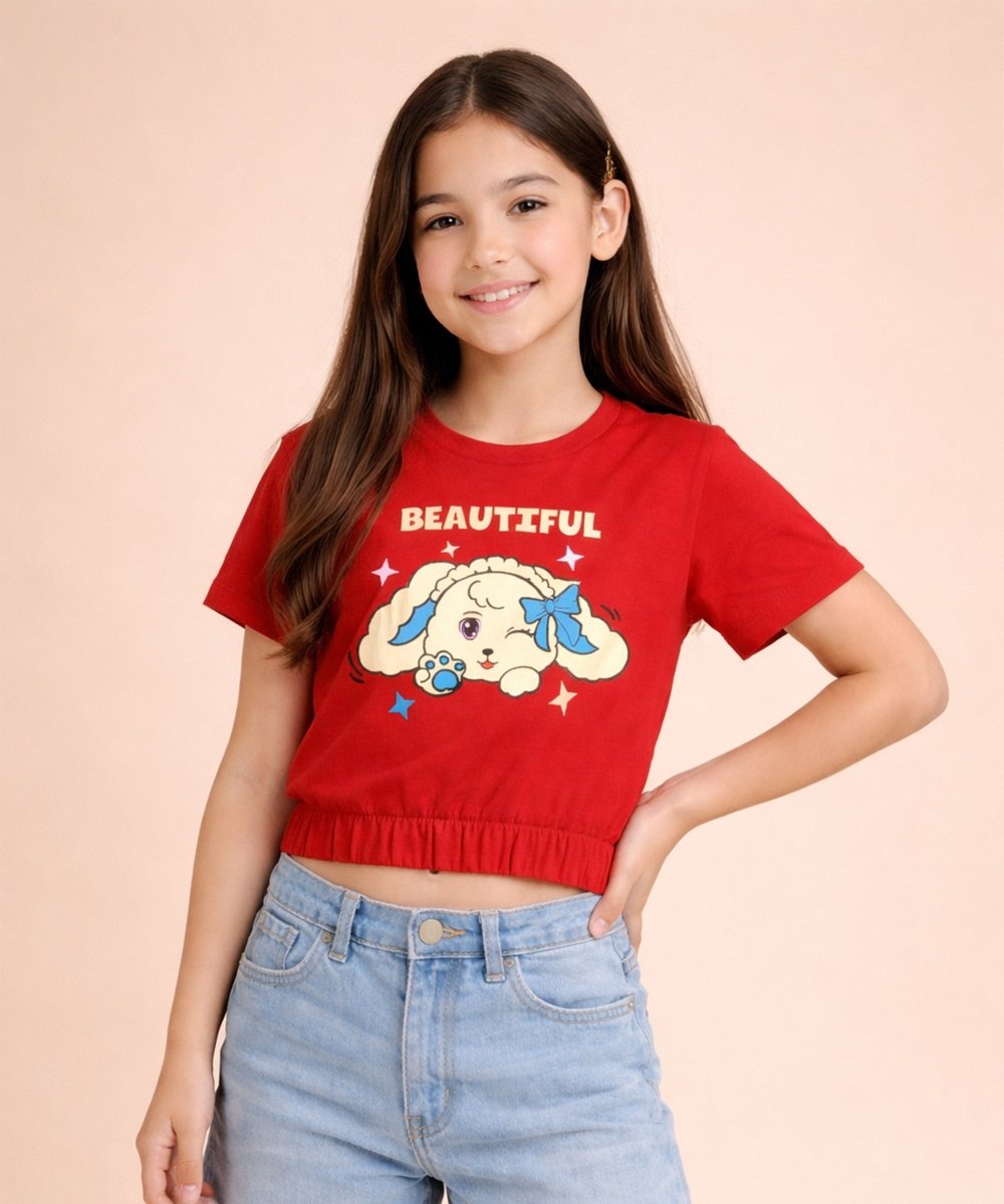 Girls Elastic Hem Crop Top – Pack of 3 - KYDA ONLINE STORE
