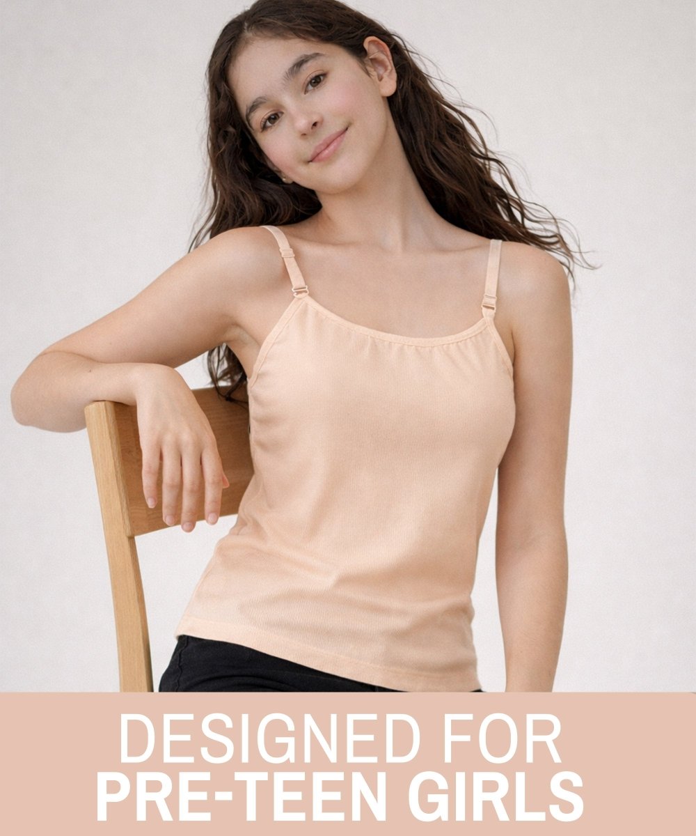Girls Begginer Padded Camisole | Pack of 1 - KYDA ONLINE STORE