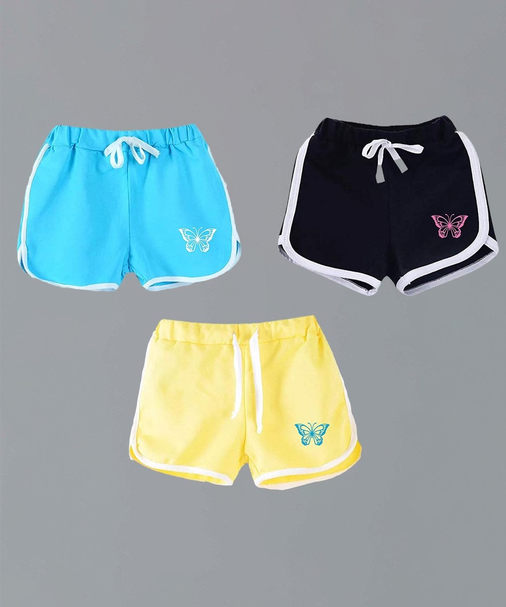 Girls Butterfly Shorts (Pack of 3) - KYDA ONLINE STORE