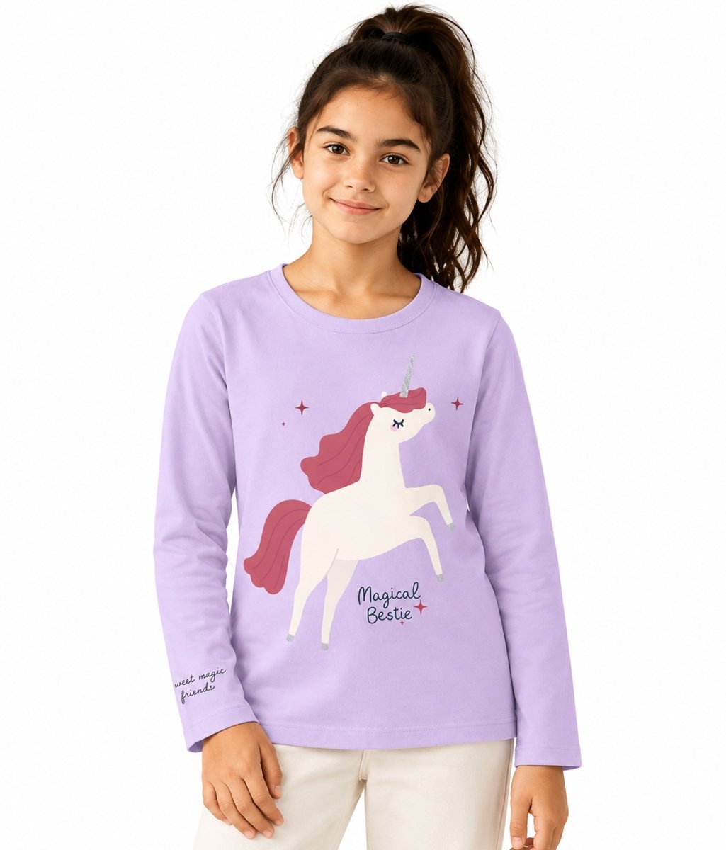 Girls Premium Cotton Full Sleeve Printed T-Shirt | P2 - KYDA ONLINE STORE