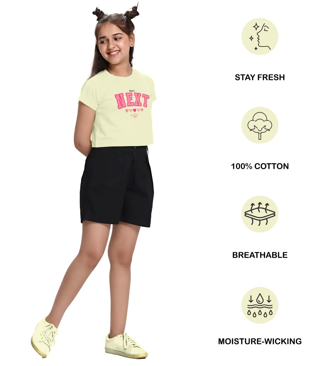 Girls Printed Crop Top – Pack of 2 - KYDA ONLINE STORE