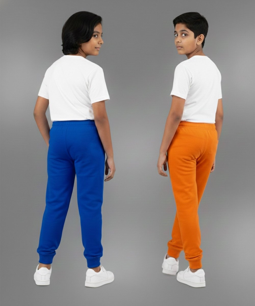 Unisex Basic Joggers | Royal blue,Orange - KYDA ONLINE STORE