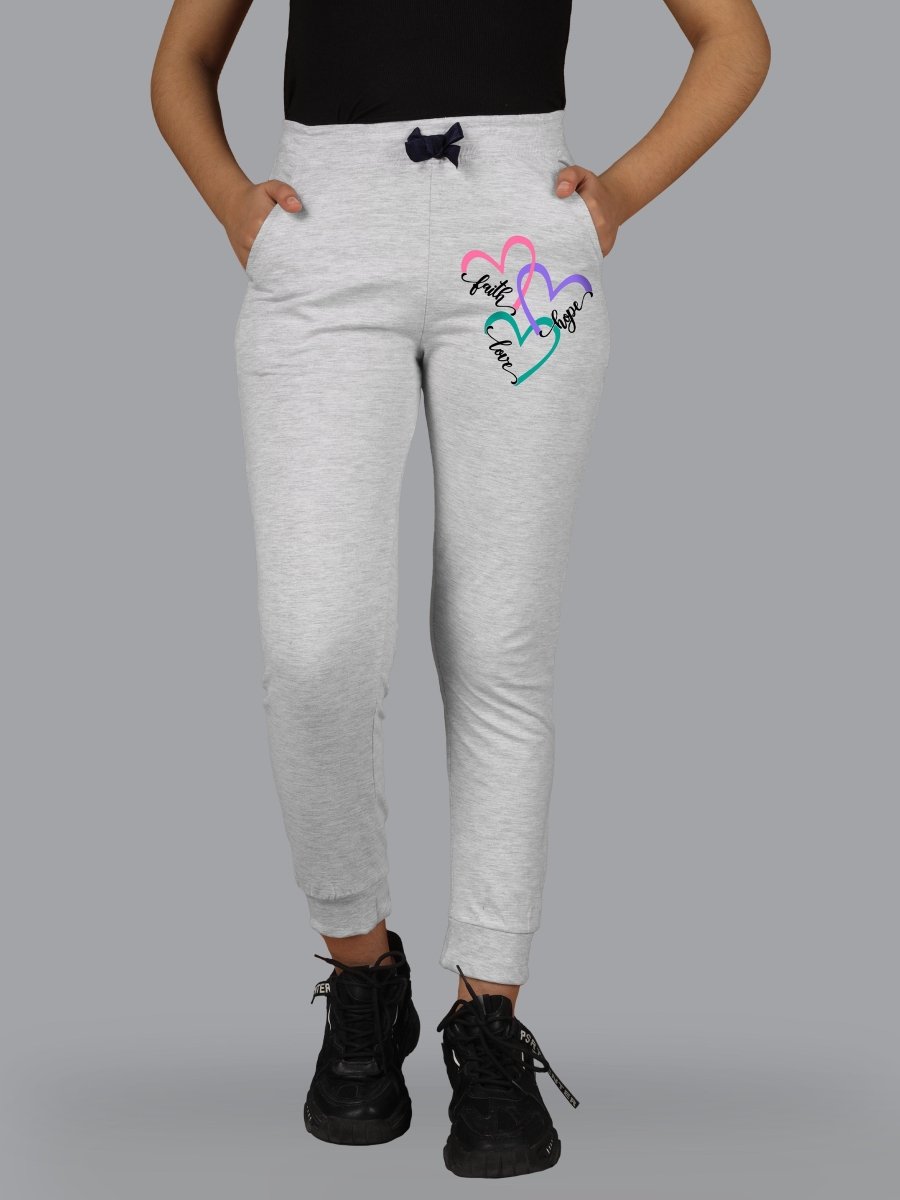 Girls Printed Track Pants with Pocket & Bow | Pack of 2 - KYDA ONLINE STORE