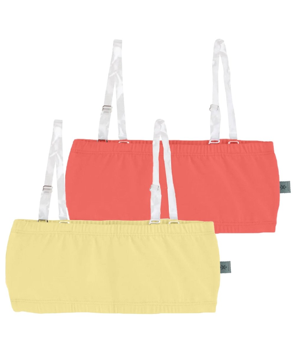 Girls Antibacterial Cotton Non Padded, Chest Double Layered Wireless Sports Training Bra -Pack of 2 - KYDA ONLINE STORE