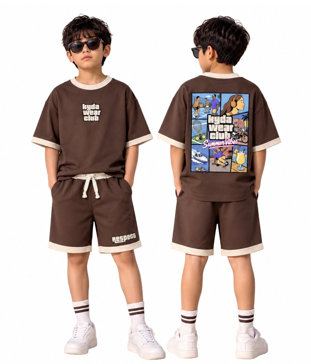 Boys co-ords | Oversized T-shirt with shorts - KYDA ONLINE STORE