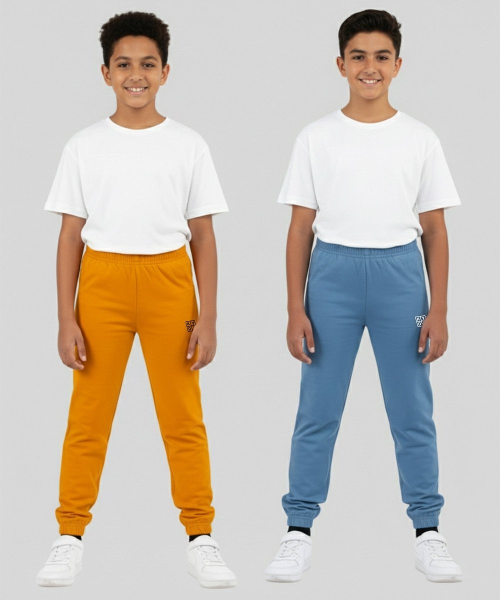 Unisex Basic Joggers | Mustard Yellow, Blue - KYDA ONLINE STORE