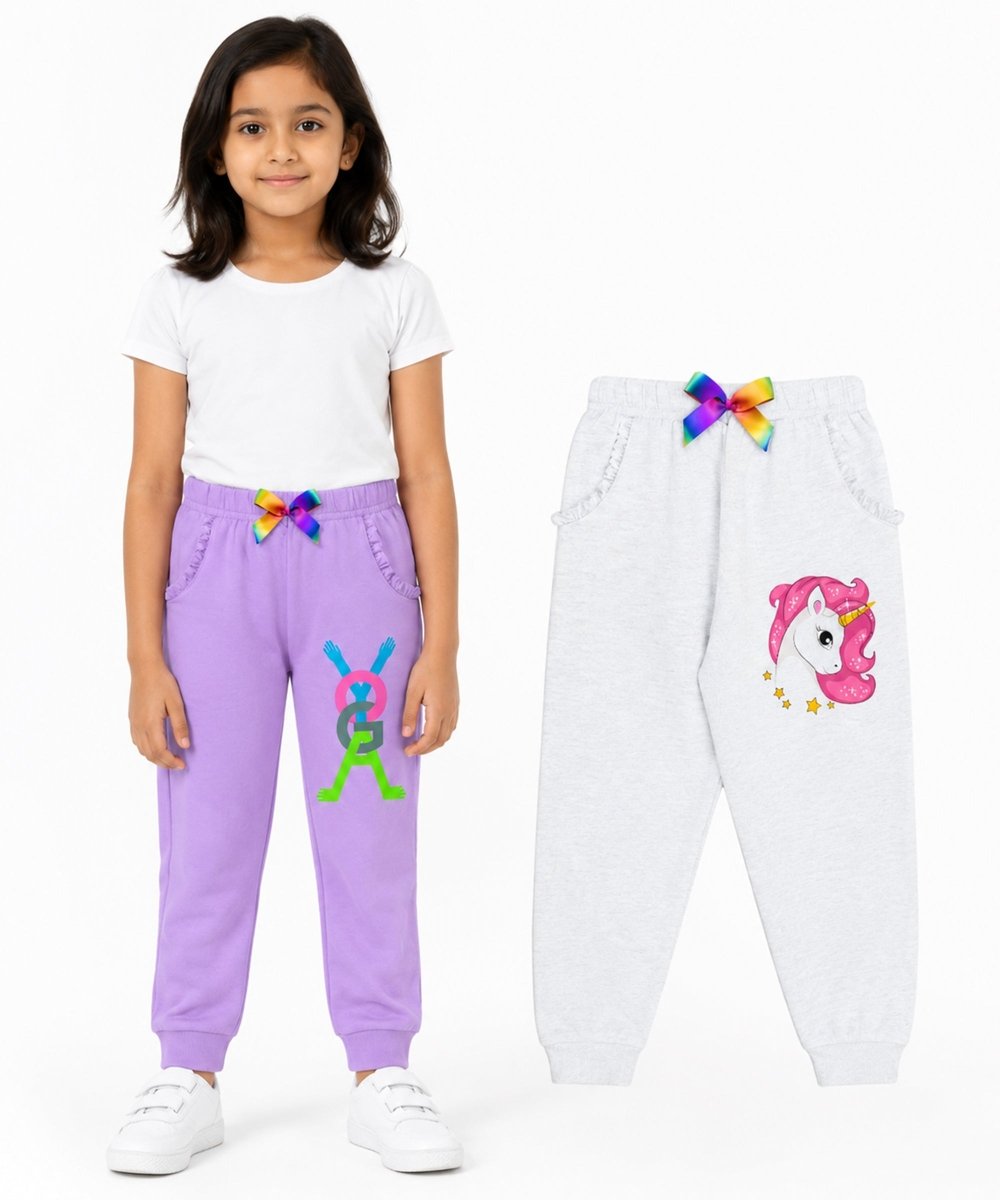 Girls Frill Pocket Joggers – Pack of 2 - KYDA ONLINE STORE