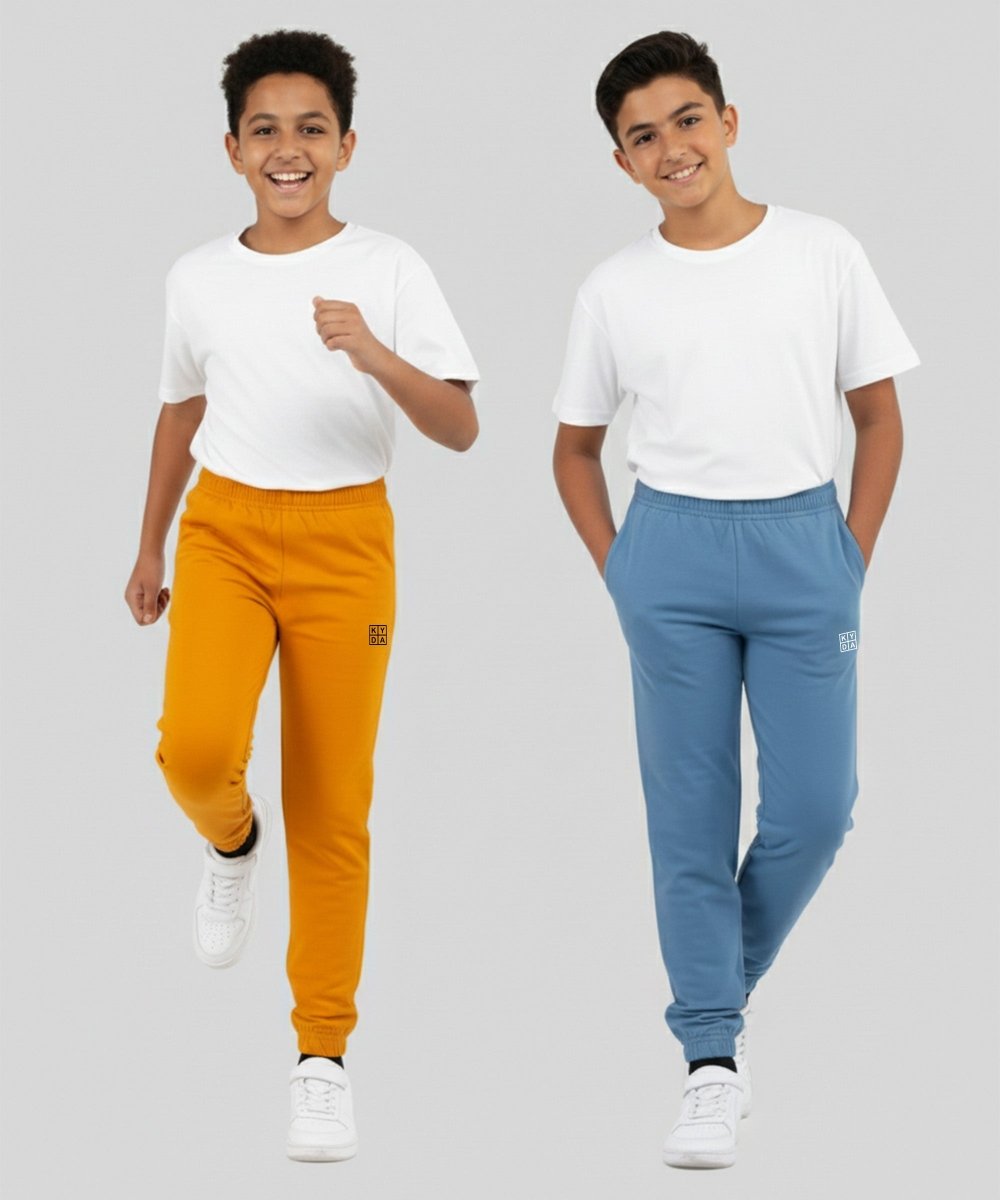 Unisex Basic Joggers | Mustard Yellow, Blue - KYDA ONLINE STORE