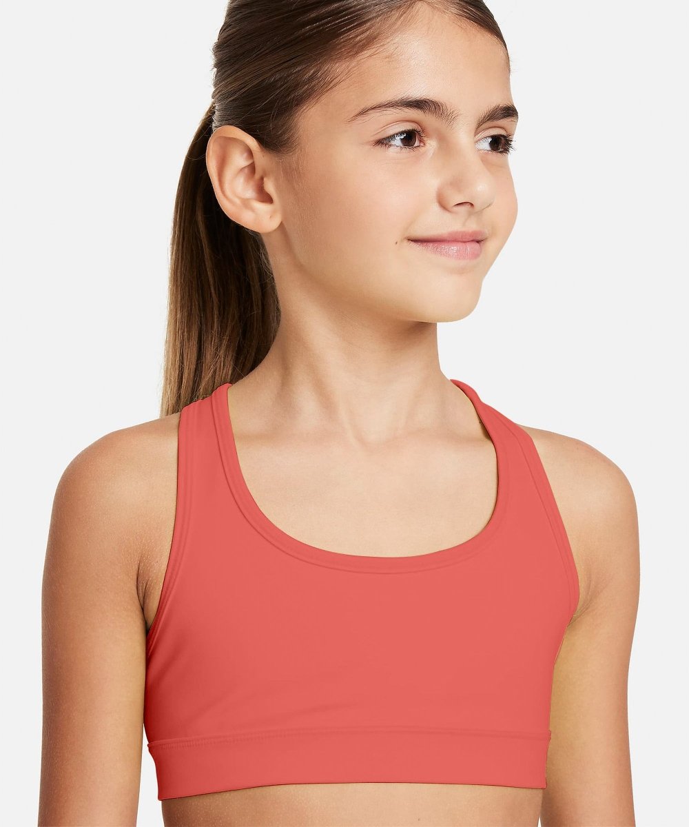 Girls Lycra Cotton Sports Bra for Pre-Teens | Racerback | Pack of 4 - KYDA ONLINE STORE