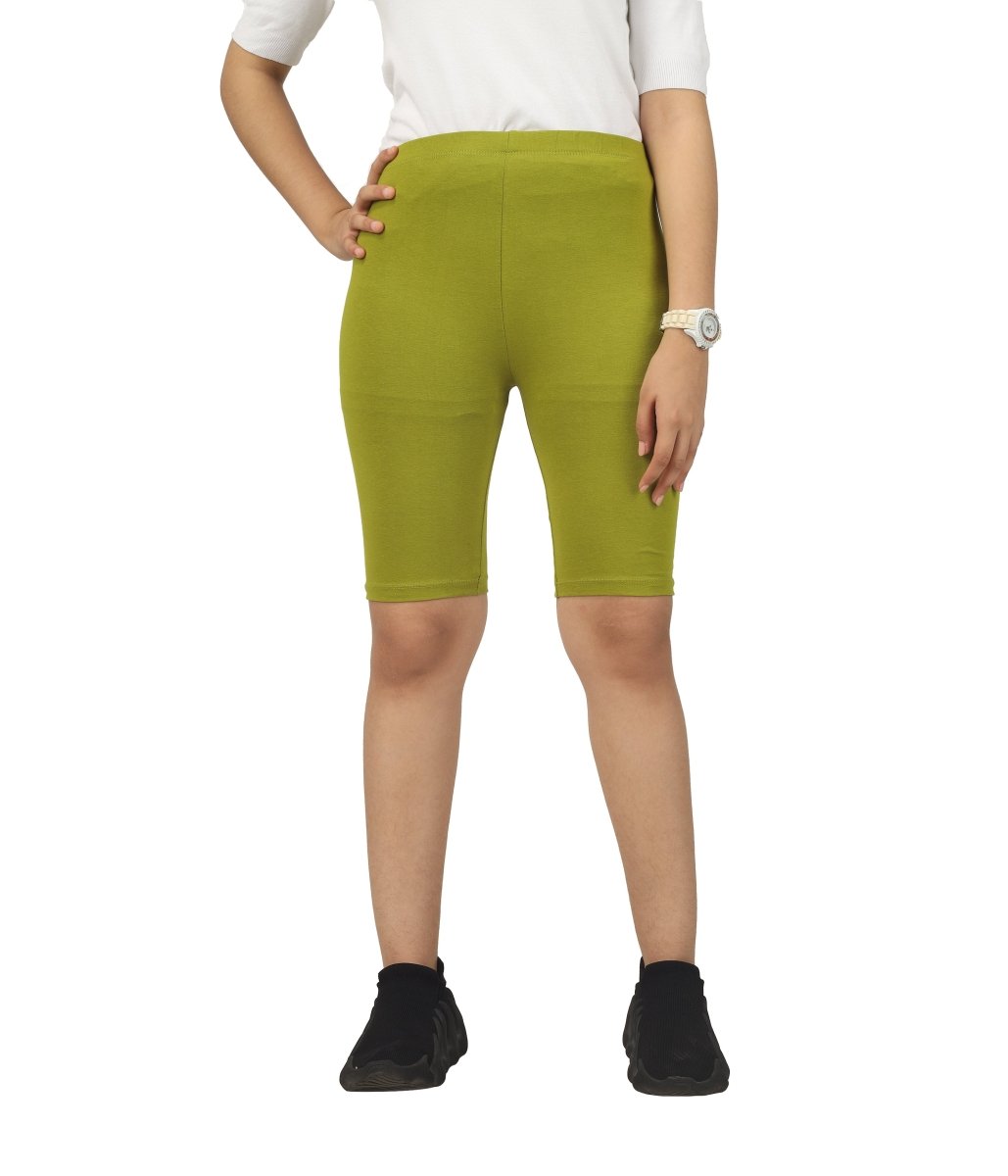 Girls Cycling Shorts | Olive - KYDA ONLINE STORE