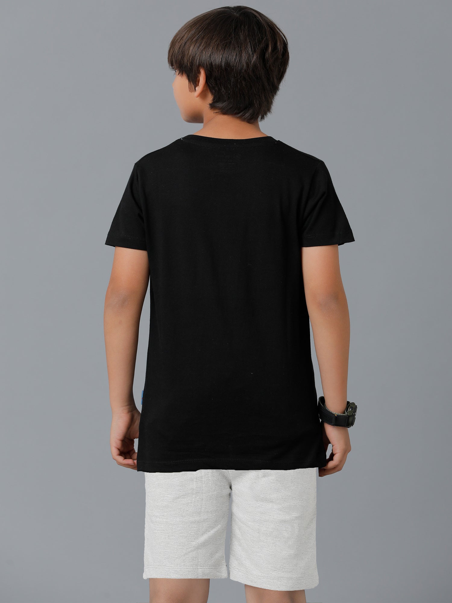 Boys Clothing Set T-shirt & Shorts - Black 1