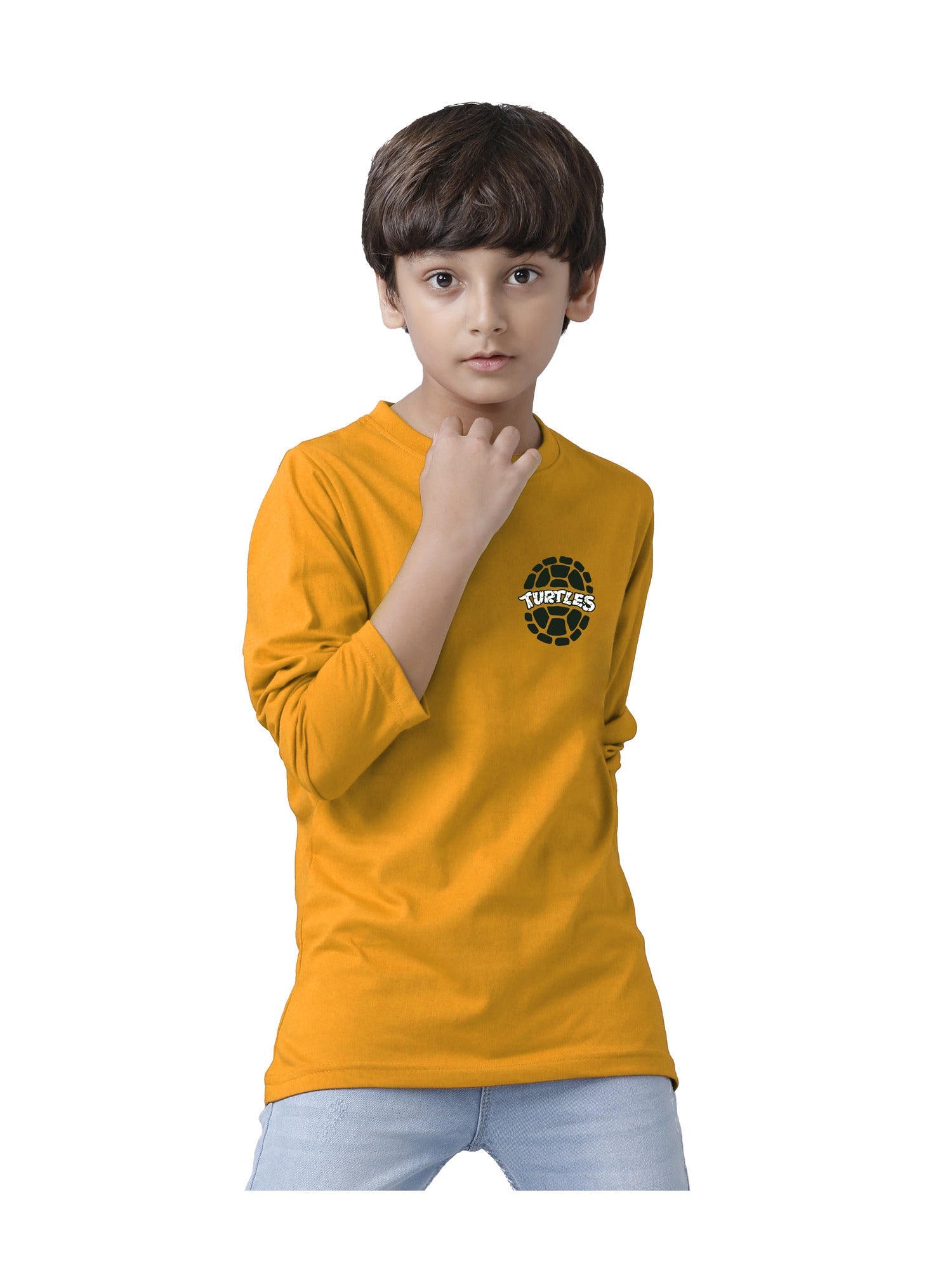 Boys Cotton Printed Full Sleeve T-Shirts Regular Fit (Pack of 3)
