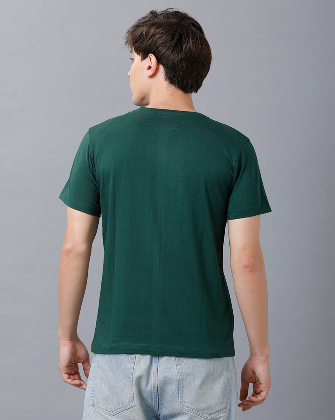Mens Printed Multicolor Green2 T-Shirt