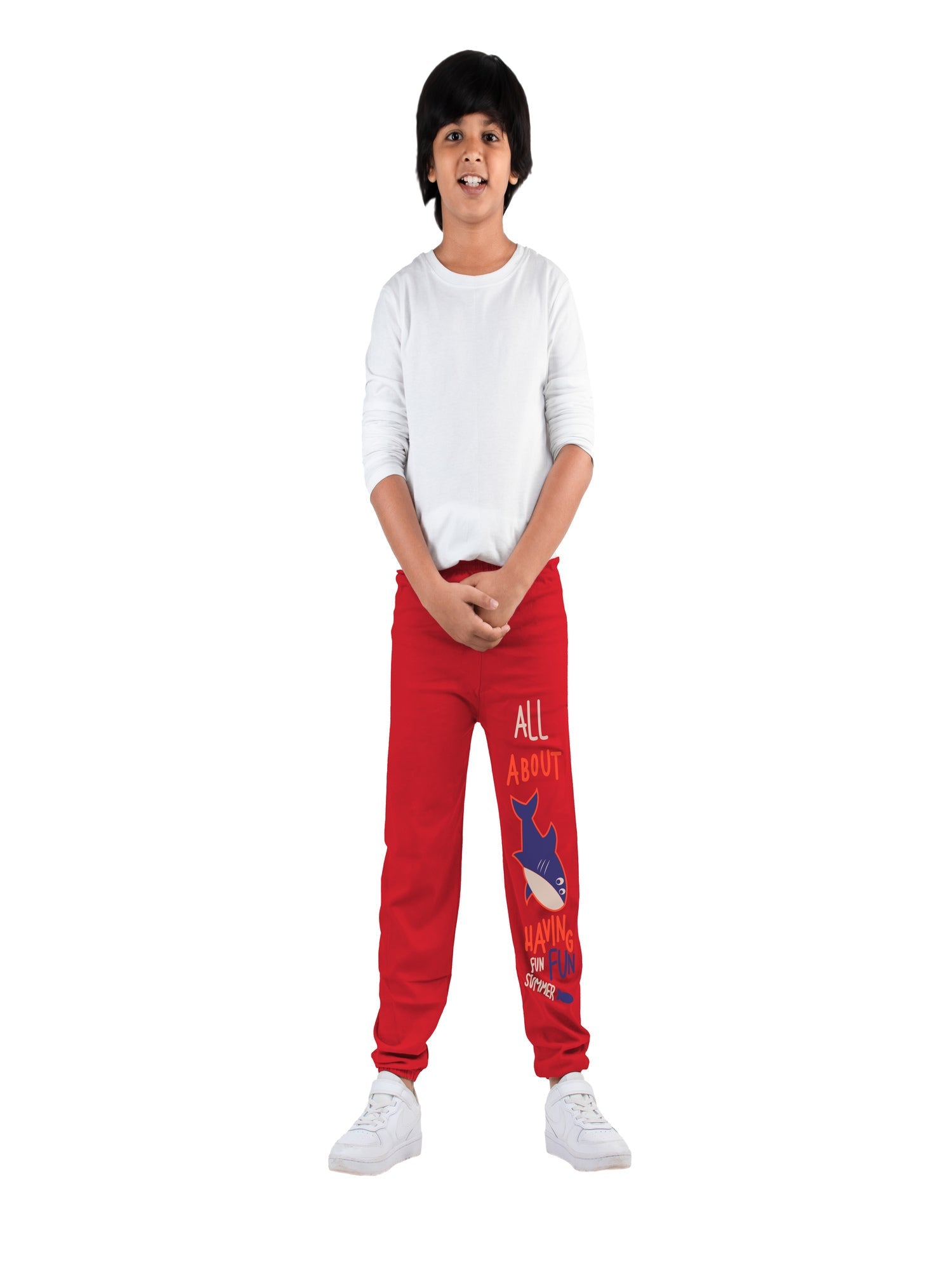 Boys Cotton Track Pants Multicolor (Pack of 5)