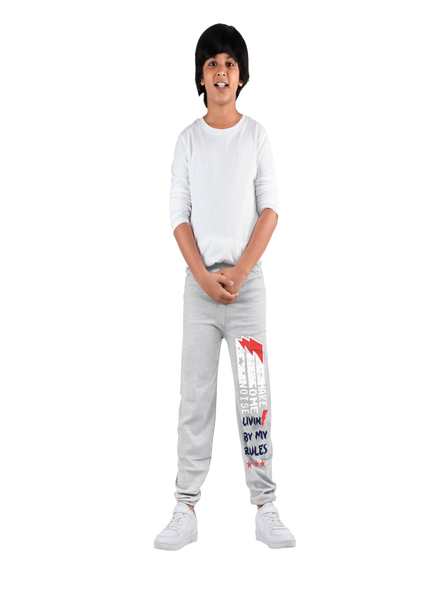 Boys Cotton Track Pants Multicolor (Pack of 5)