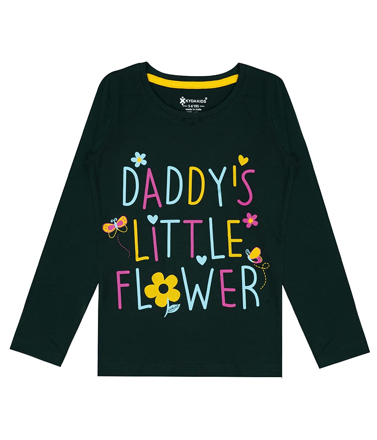 Girls Cotton Printed Full Sleeve T-Shirt - ? (Pack of 3)