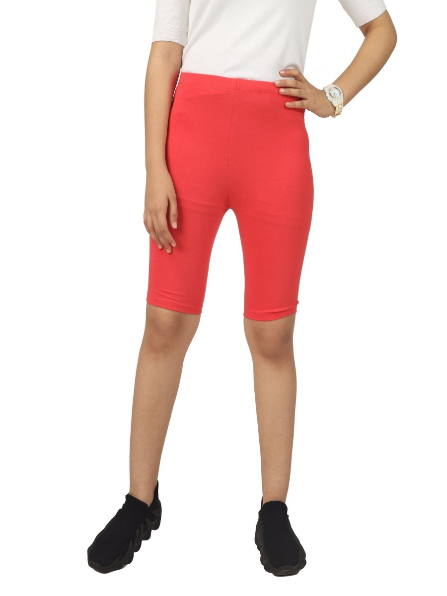Girls Cycling Shorts – Coral - KYDA ONLINE STORE